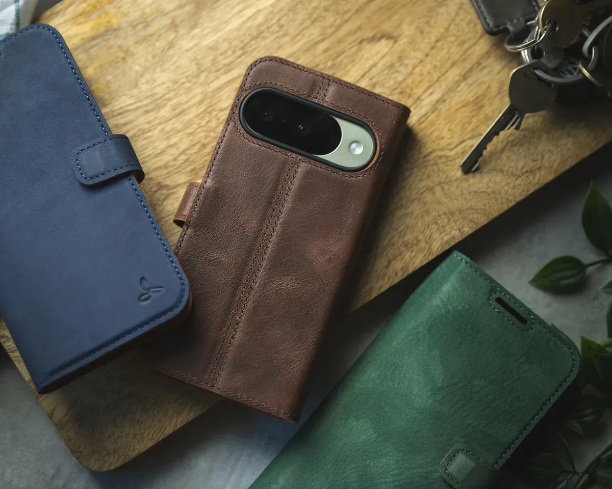 Snakehive Vintage Wallet Google Pixel 11 - Vintage Leather Wallet Phone Case Vintage Leather Wallet Case for Google Pixel 11