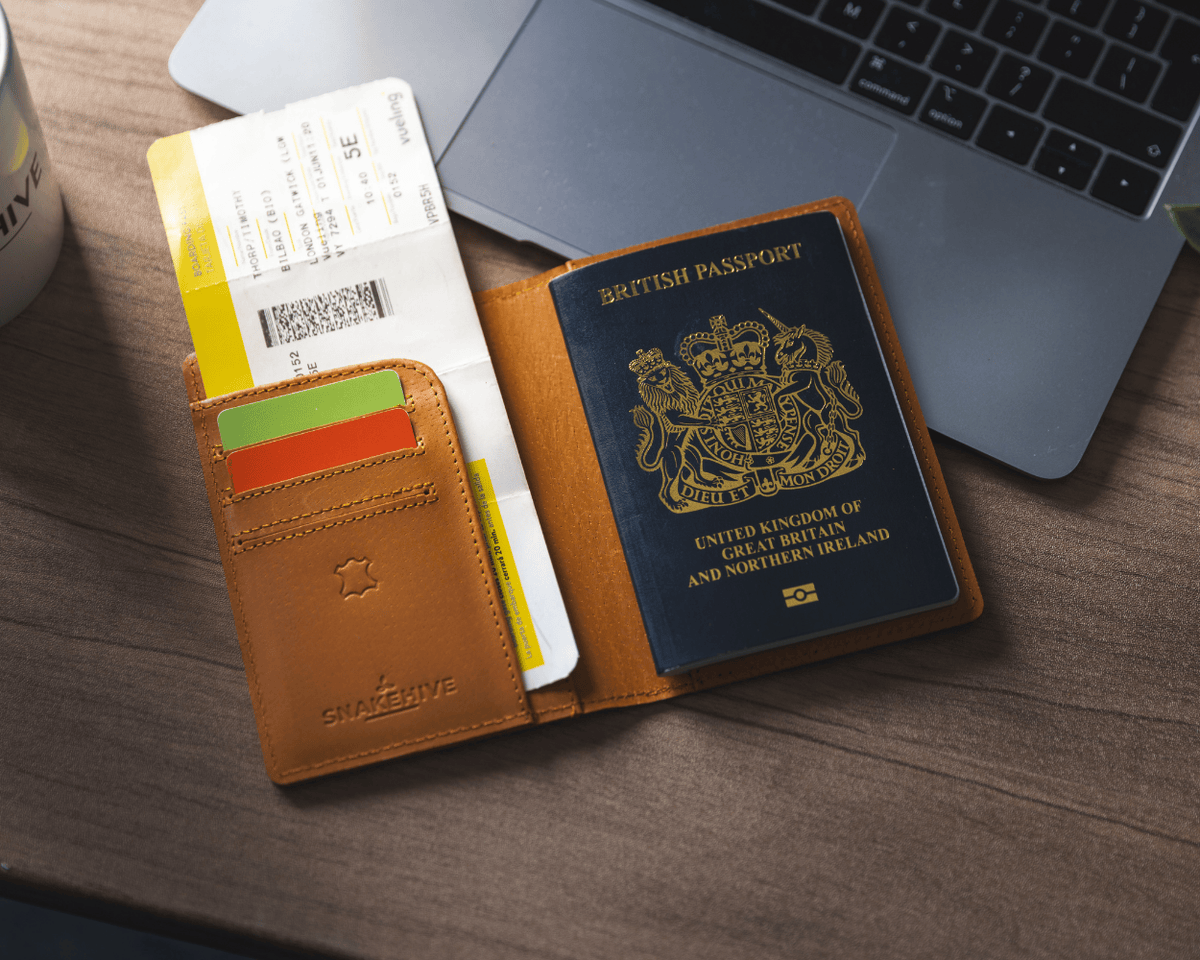 Snakehive Accessories Vintage Leather Passport Holder Vintage Leather Passport Holder | Leather Accessories