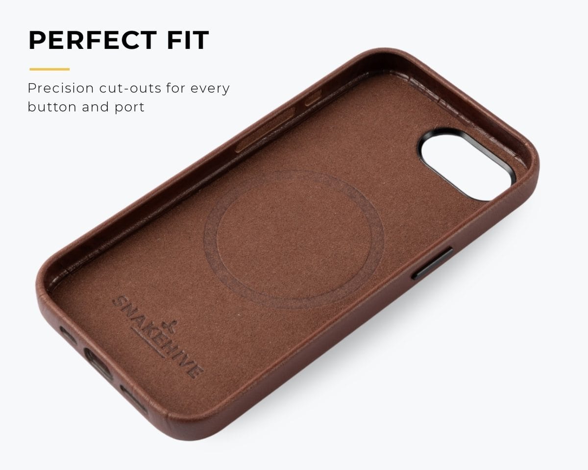 Snakehive Metro Bumper Case Apple iPhone 17e / 16e - Metro Slim Leather Phone Case Metro Slim Leather Phone Case for Apple iPhone 17e / 16e