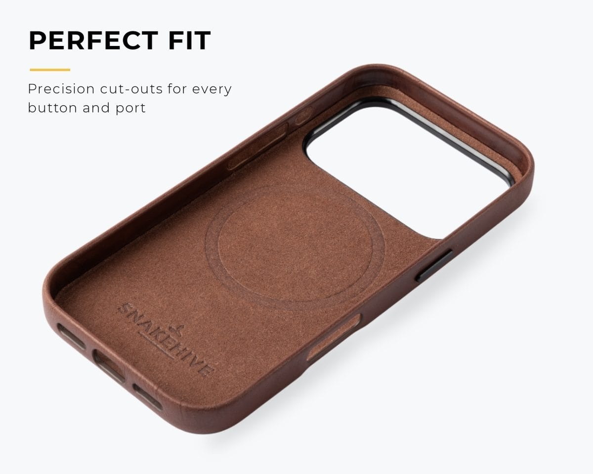 Snakehive Metro Bumper Case Apple iPhone 18 Pro - Metro Slim Leather Phone Case Metro Slim Leather Phone Case for Apple iPhone 18 Pro