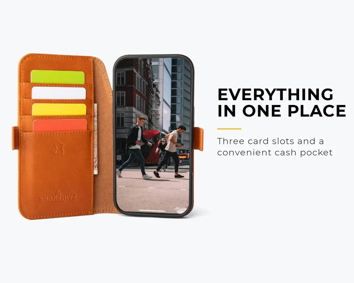 Snakehive Metro Wallet Apple iPhone 18 Pro - Metro Leather Wallet Phone Case Metro Leather Wallet Phone Case for iPhone 18 Pro