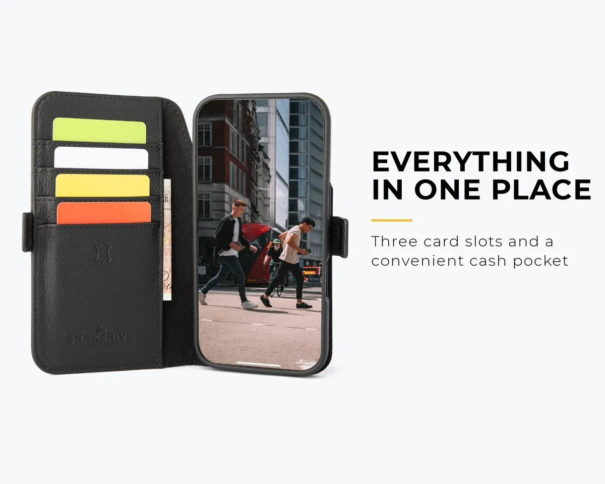 Snakehive Metro Wallet Apple iPhone 18 Pro - Metro Leather Wallet Phone Case Metro Leather Wallet Phone Case for iPhone 18 Pro