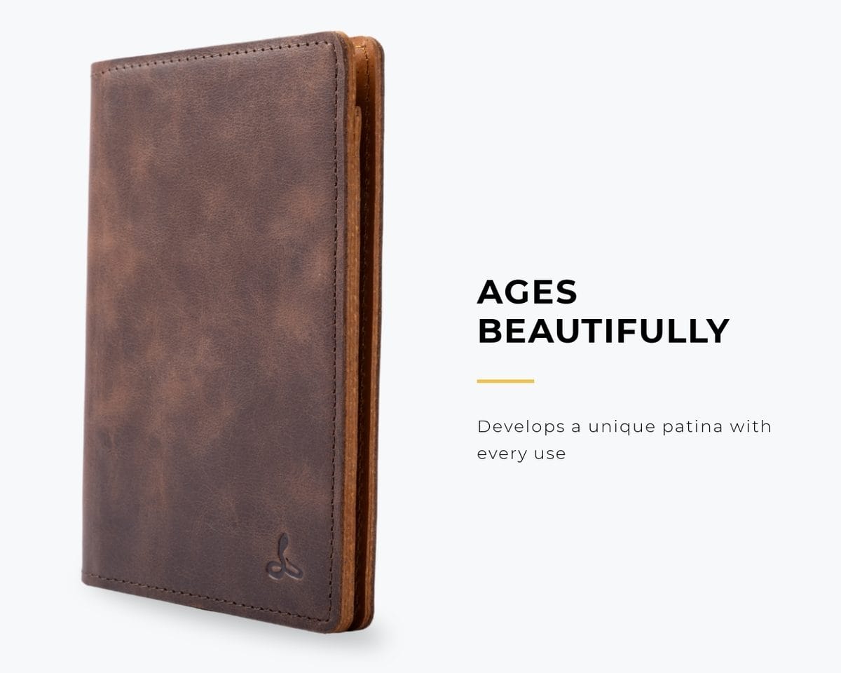 Snakehive Accessories Vintage Leather Passport Holder Vintage Leather Passport Holder | Leather Accessories