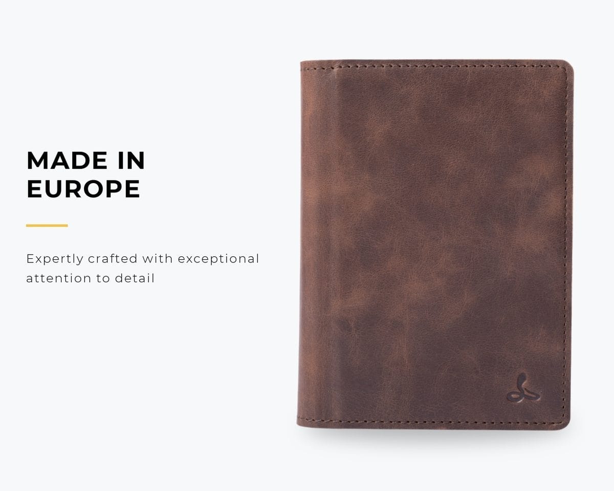 Snakehive Accessories Vintage Leather Passport Holder Vintage Leather Passport Holder | Leather Accessories