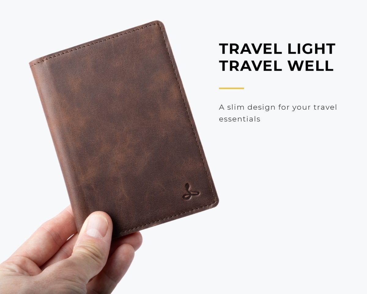 Snakehive Accessories Vintage Leather Passport Holder Vintage Leather Passport Holder | Leather Accessories