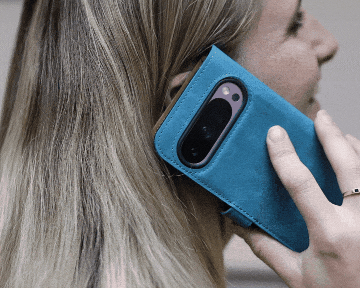 Google Pixel 9 Pro - Vintage Leather Wallet Phone Case