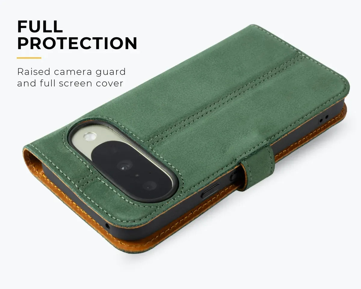Snakehive Vintage Wallet Google Pixel 11 Pro XL - Vintage Leather Wallet Phone Case Vintage Leather Wallet Case for Google Pixel 11 Pro XL