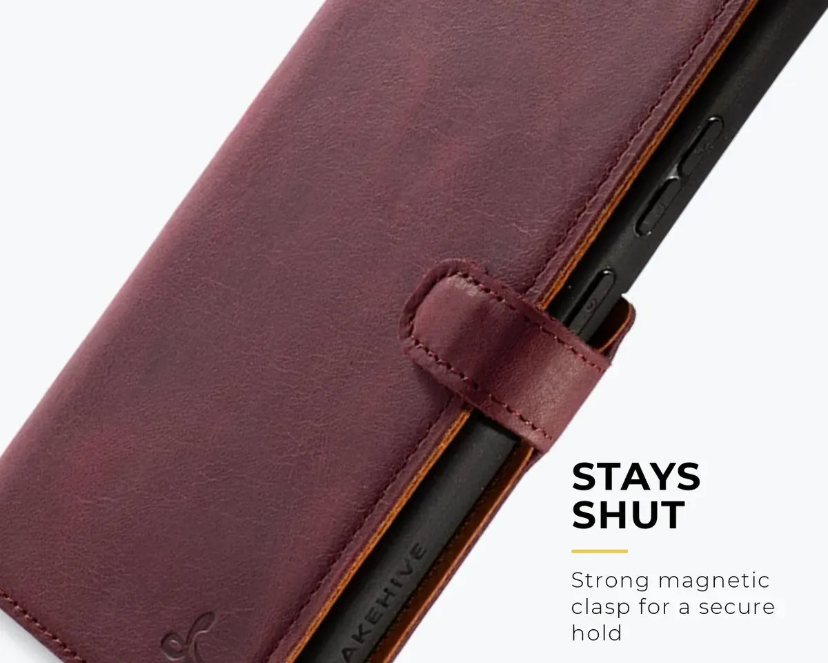 Snakehive Vintage Wallet Samsung Galaxy S25 Ultra - Vintage Leather Wallet Phone Case Vintage Leather Wallet Case for Samsung Galaxy S25 Ultra