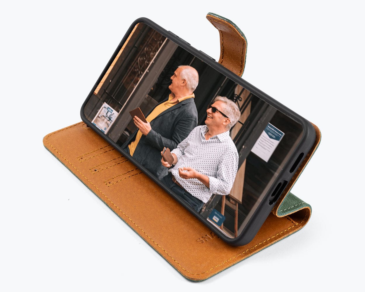 Samsung Galaxy S26 - Vintage Leather Wallet Phone Case