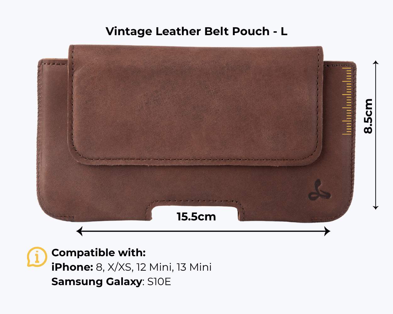 L - Vintage Belt Pouch