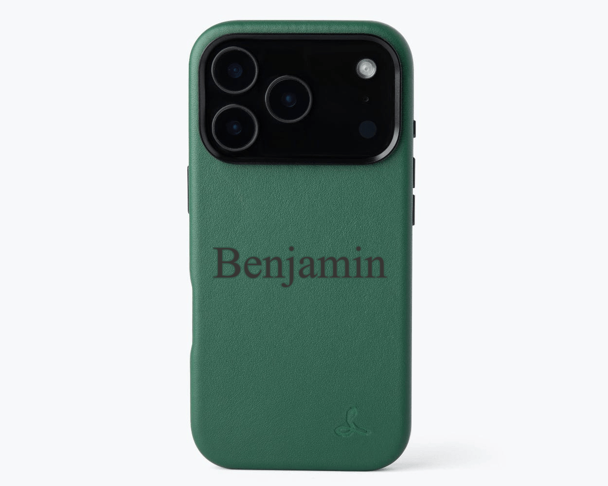 Personalised Slim Leather iPhone Case