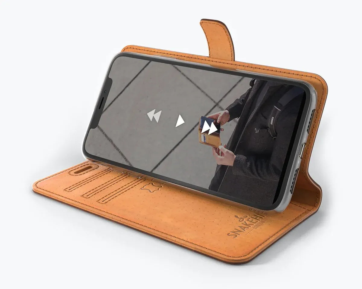 Snakehive UK Vintage Wallet Apple iPhone 11 - Vintage Leather Wallet Phone Case Vintage Leather Wallet Case for Apple iPhone 11