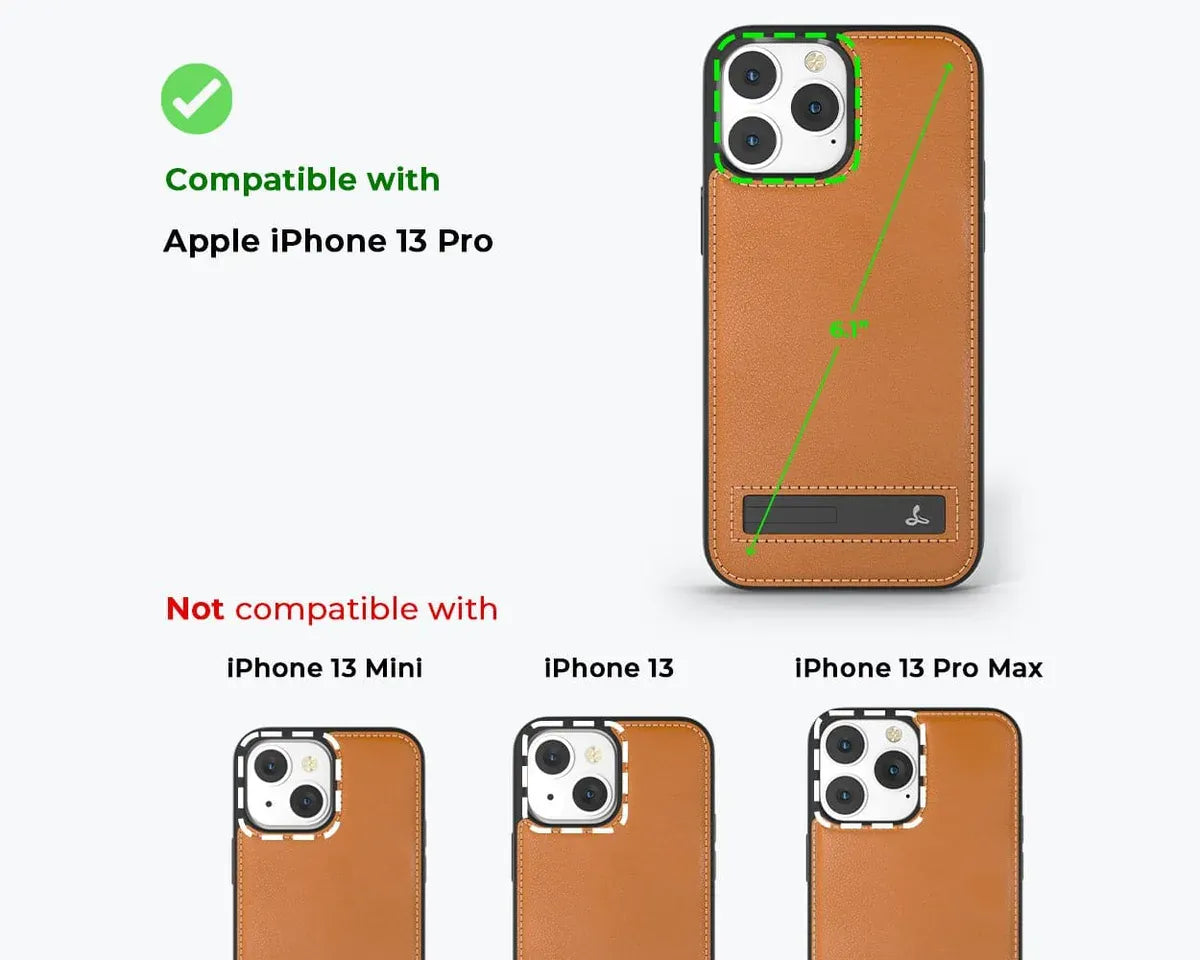Snakehive UK Metro Case Apple iPhone 13 Pro - Metro Leather Phone Case Metro Leather Phone Case for Apple iPhone 13 Pro