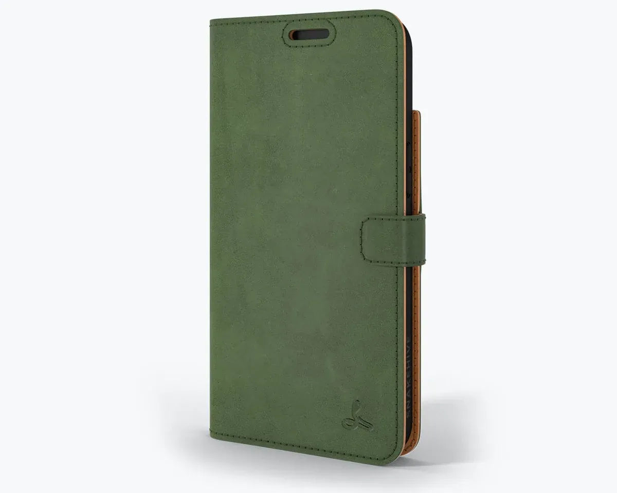 Snakehive UK Vintage Wallet Apple iPhone 14 - Vintage Leather Wallet Phone Case Vintage Leather Wallet Case for Apple iPhone 14