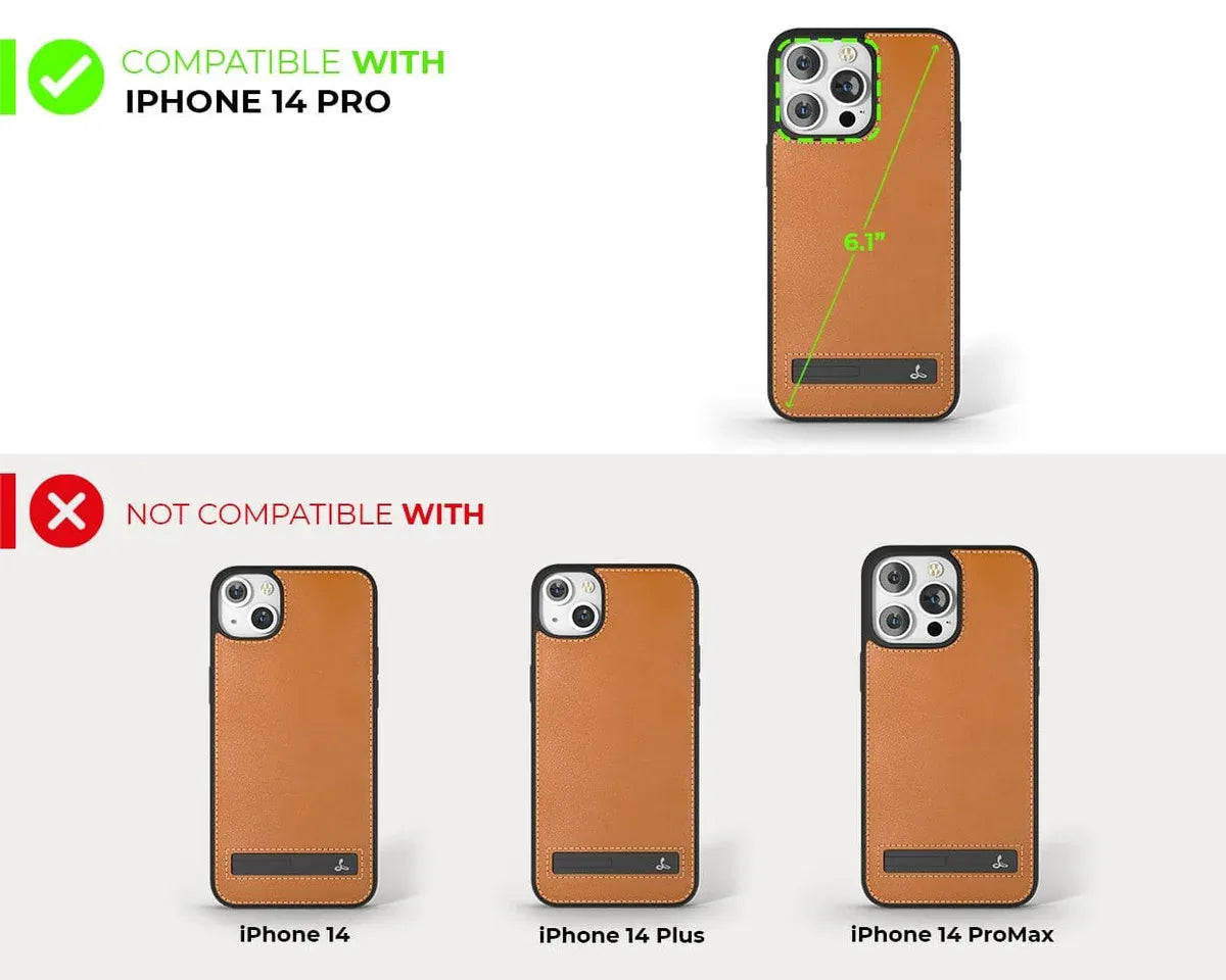 Snakehive UK Metro Case Apple iPhone 14 Pro - Metro Leather Phone Case Metro Leather Phone Case for Apple iPhone 14 Pro