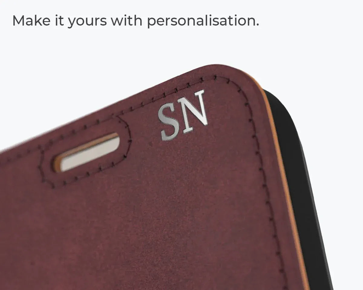 Snakehive Vintage Wallet Apple iPhone 15 Pro - Vintage Leather Wallet Phone Case (Side Clasp) Vintage Leather Wallet Case (Clasp) for Apple i15 Pro