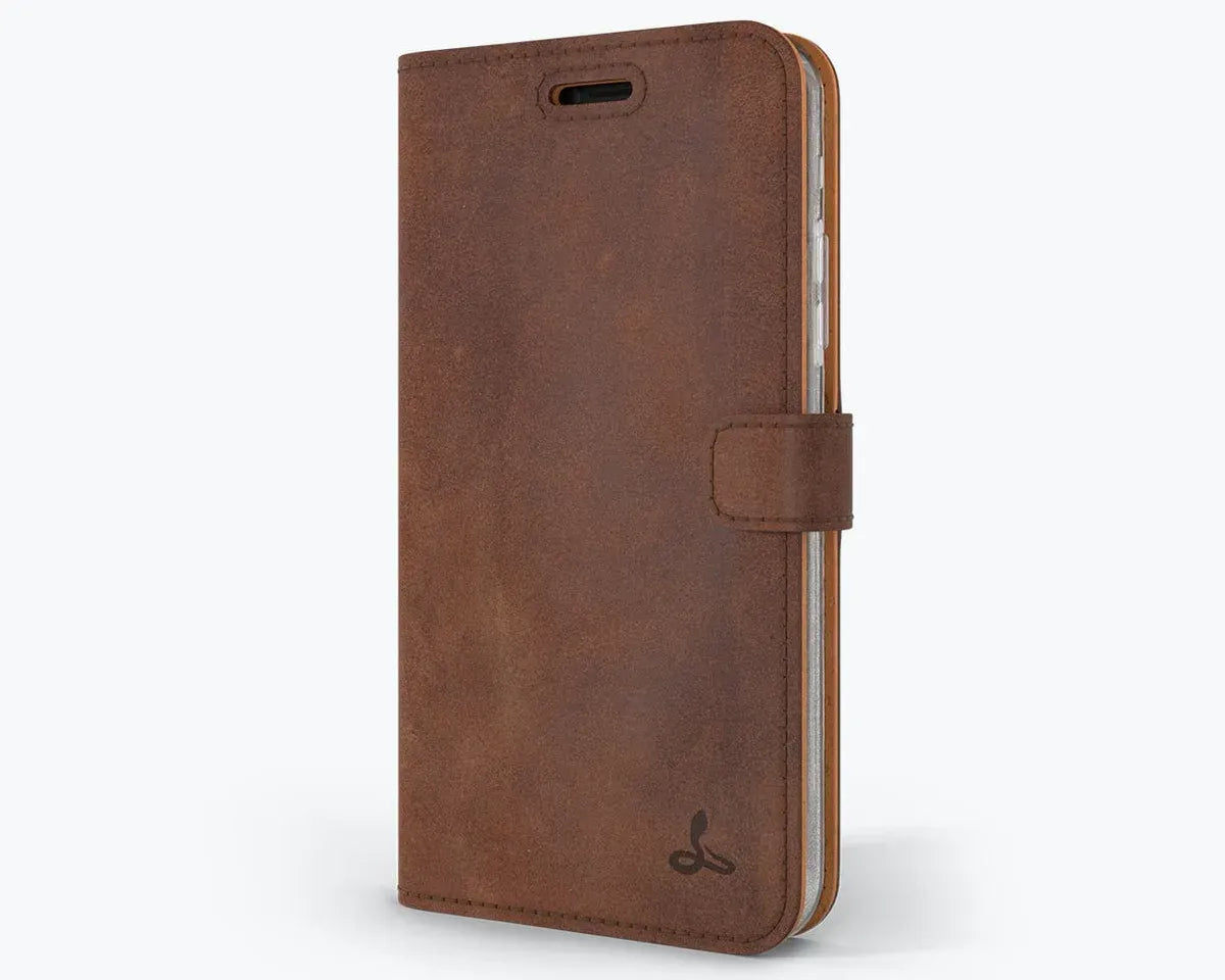 Snakehive UK Vintage Wallet Apple iPhone XS Max - Vintage Leather Wallet Phone Case Vintage Leather Wallet Case for Apple iPhone XS Max