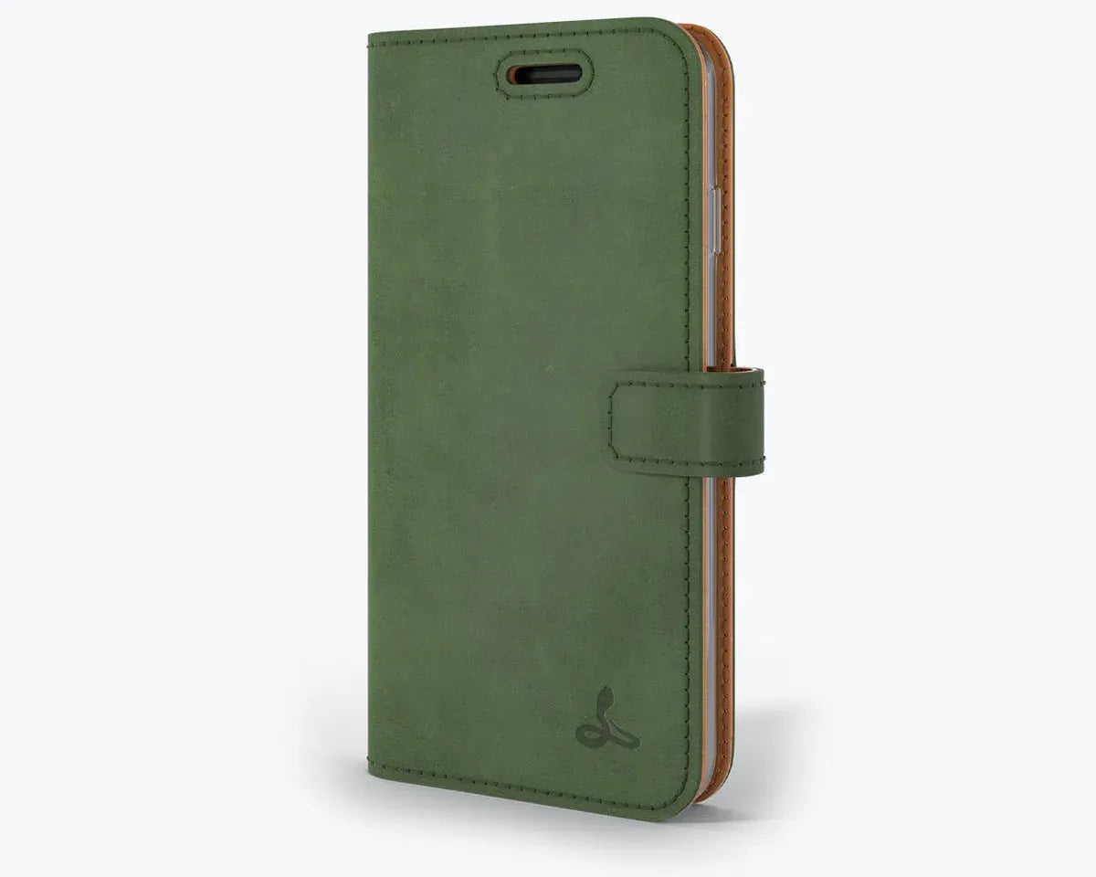 Snakehive UK Vintage Wallet Apple iPhone SE (2020) / SE (2022) - Vintage Leather Wallet Phone Case Vintage Leather Wallet Case for Apple iPhone SE