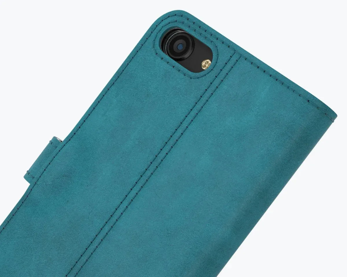 Snakehive UK Vintage Wallet Apple iPhone SE (2020) / SE (2022) - Vintage Leather Wallet Phone Case Vintage Leather Wallet Case for Apple iPhone SE