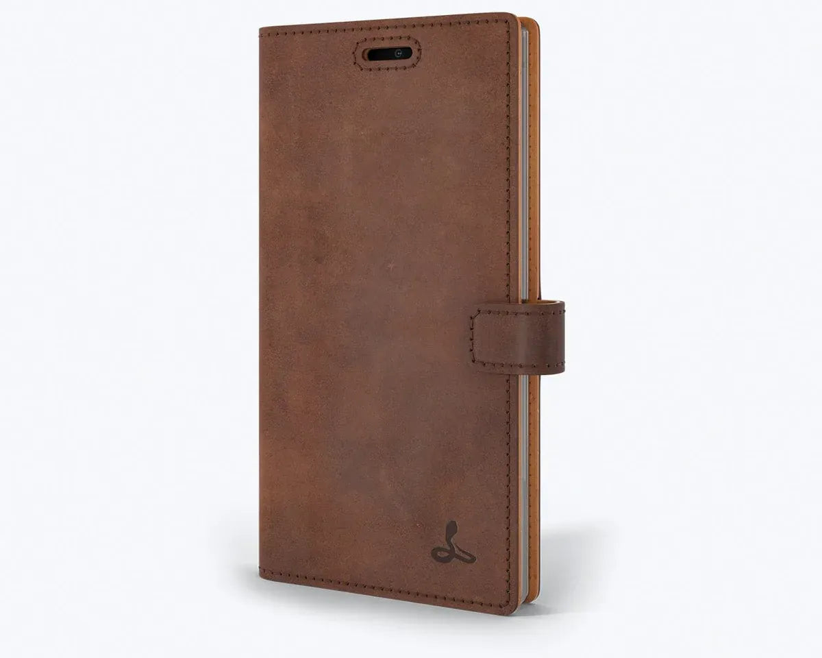 Snakehive UK Vintage Wallet Samsung Galaxy Note 10 - Vintage Leather Wallet Phone Case Vintage Leather Wallet Case for Samsung Galaxy Note 10
