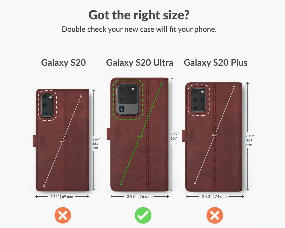 Snakehive UK Vintage Wallet Samsung Galaxy S20 Ultra - Vintage Leather Wallet Phone Case Vintage Leather Wallet Case for Samsung Galaxy S20 Ultra