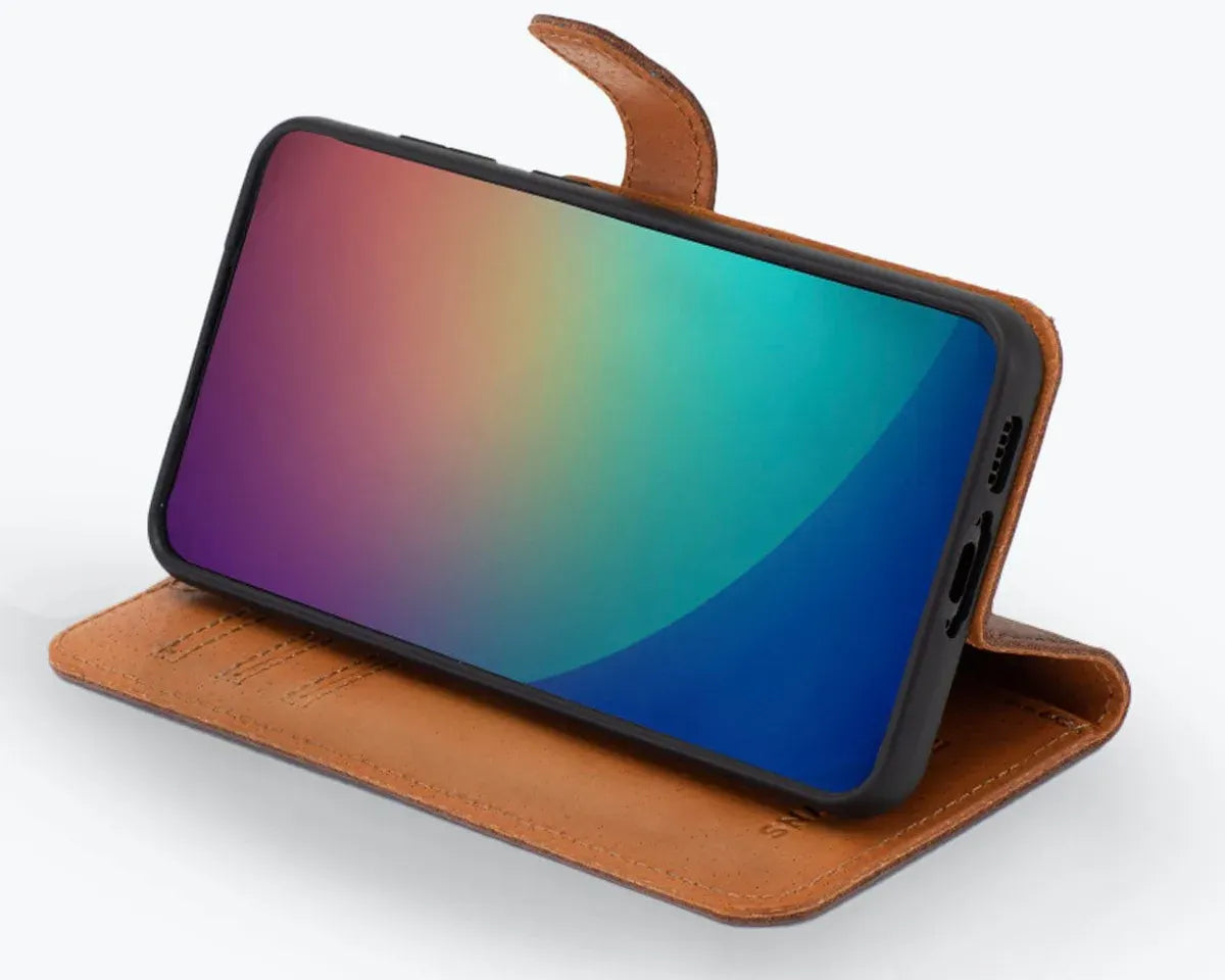 Snakehive UK Vintage Wallet Samsung Galaxy S23 Plus - Vintage Leather Wallet Phone Case Vintage Leather Wallet Case for Samsung Galaxy S23 Plus