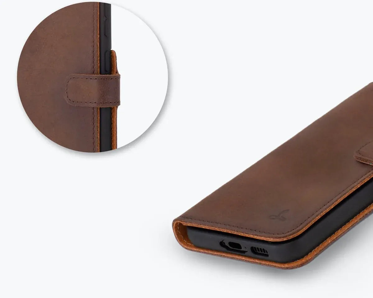 Snakehive UK Vintage Wallet Samsung Galaxy S23 Plus - Vintage Leather Wallet Phone Case Vintage Leather Wallet Case for Samsung Galaxy S23 Plus