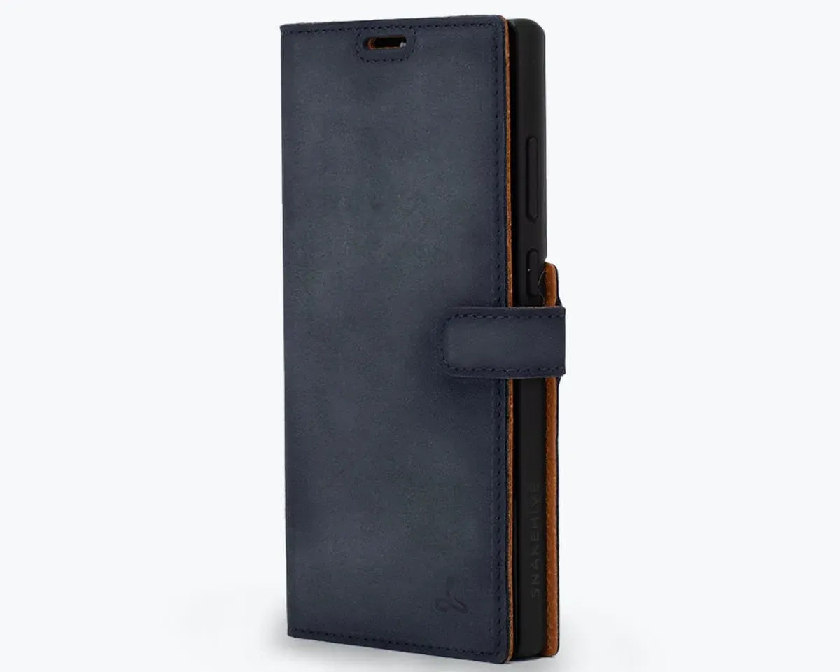 Snakehive UK Vintage Wallet Samsung Galaxy S23 Ultra - Vintage Leather Wallet Phone Case Vintage Leather Wallet Case for Samsung Galaxy S23 Ultra