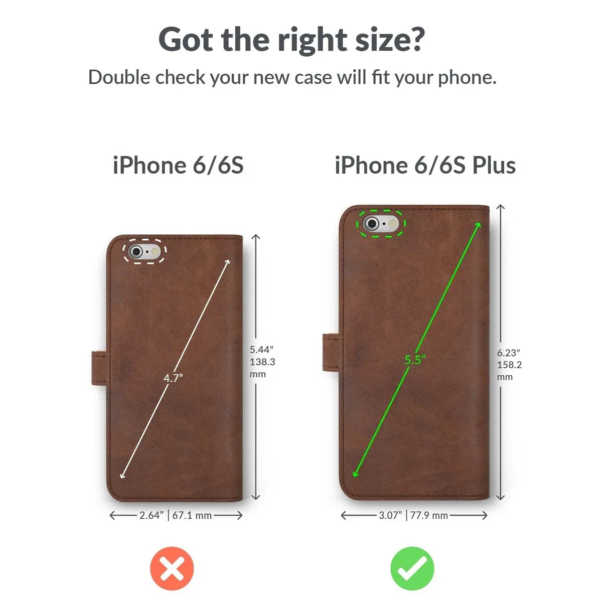 Snakehive Vintage Wallet Apple iPhone 6/6S Plus - Vintage Leather Wallet Phone Case Apple iPhone 6/6S Plus - Vintage Leather Wallet Phone Case