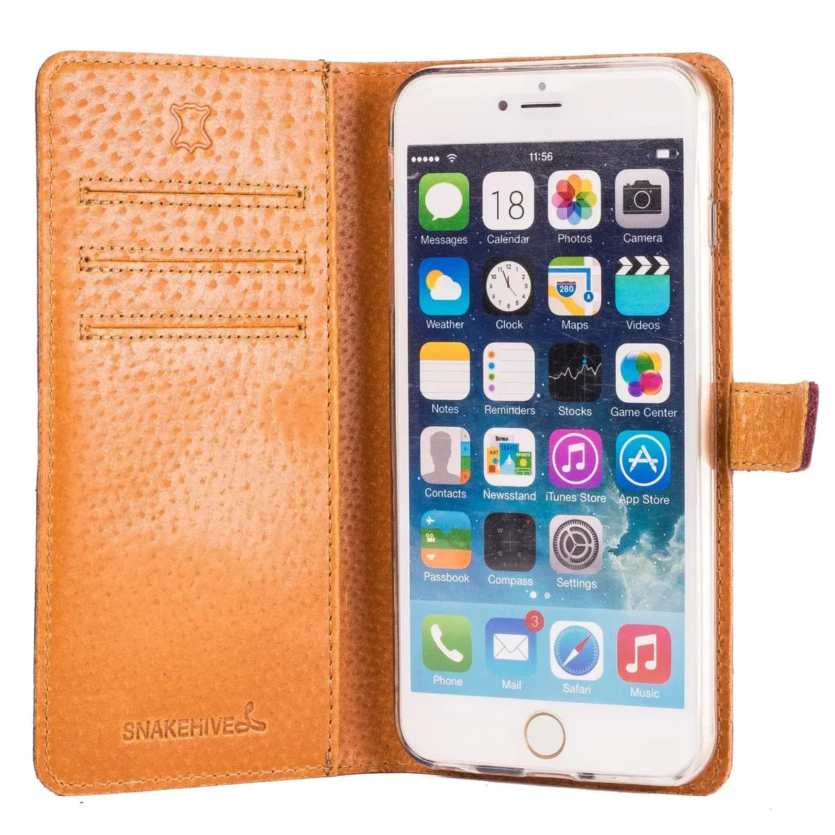 Snakehive Vintage Wallet Apple iPhone 6/6S Plus - Vintage Leather Wallet Phone Case Apple iPhone 6/6S Plus - Vintage Leather Wallet Phone Case