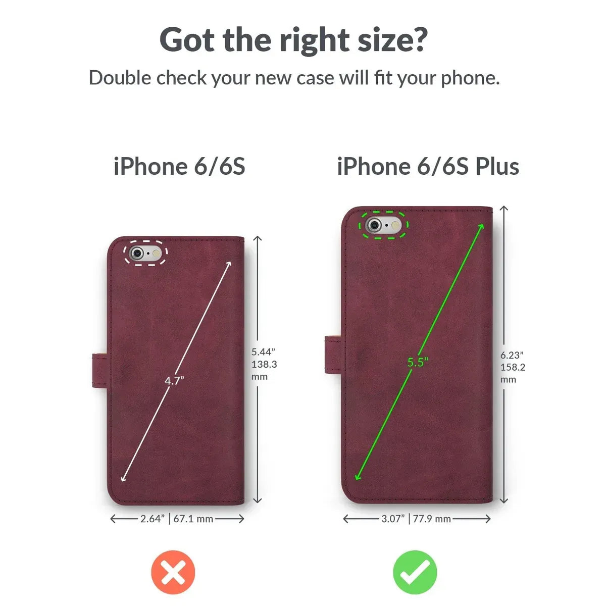 Snakehive Vintage Wallet Apple iPhone 6/6S Plus - Vintage Leather Wallet Phone Case Apple iPhone 6/6S Plus - Vintage Leather Wallet Phone Case