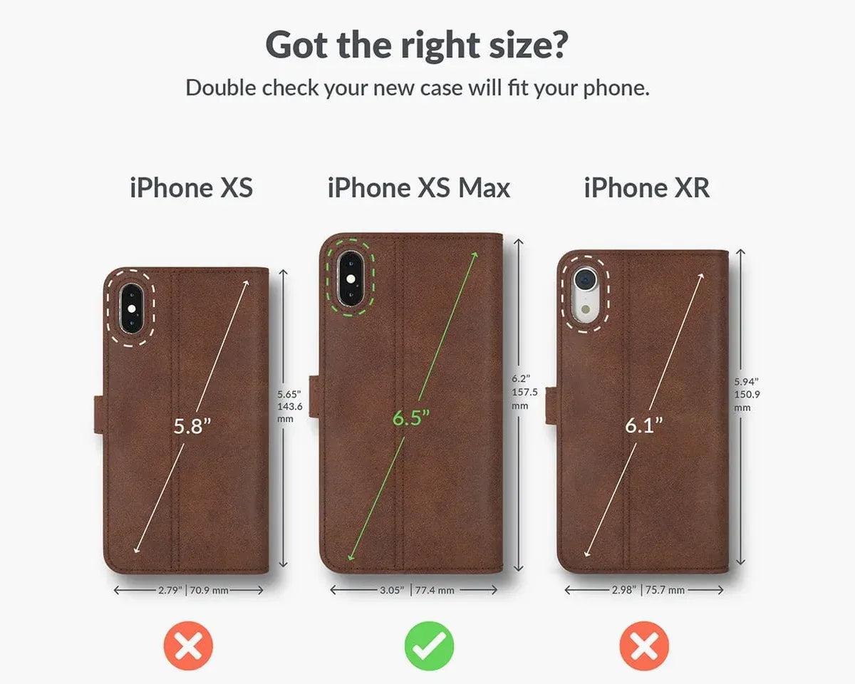 Snakehive UK Vintage Wallet Apple iPhone XS Max - Vintage Leather Wallet Phone Case Vintage Leather Wallet Case for Apple iPhone XS Max