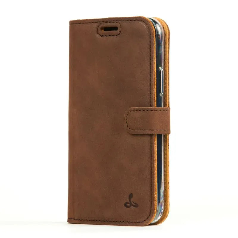 Snakehive UK Vintage Wallet Google Pixel 4 - Vintage Leather Wallet Phone Case Vintage Leather Wallet Case for Google Pixel 4