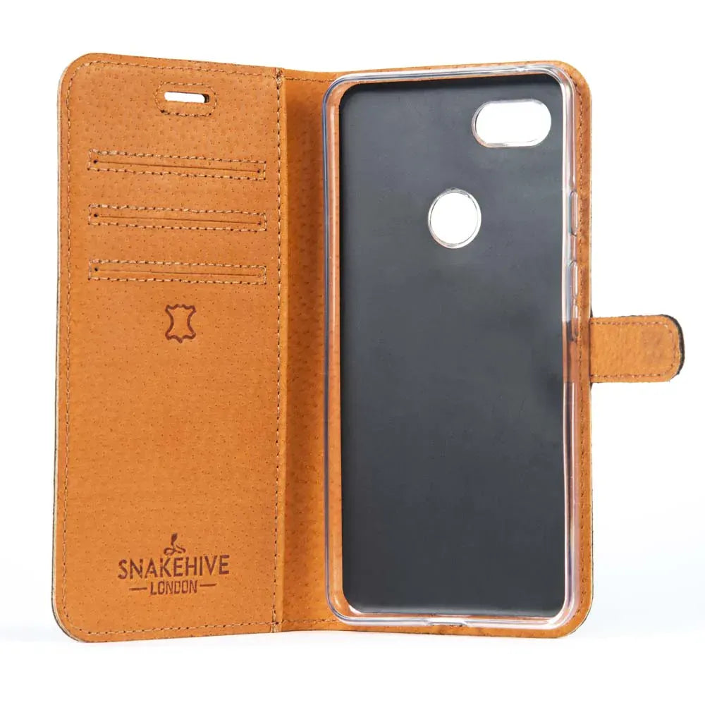 Snakehive Vintage Wallet Google Pixel 3 - Vintage Leather Wallet Phone Case Vintage Leather Wallet Case for Google Pixel 3