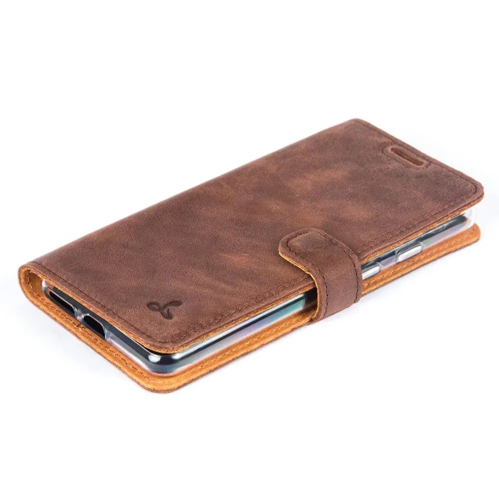 Snakehive Vintage Wallet Google Pixel 3 - Vintage Leather Wallet Phone Case Vintage Leather Wallet Case for Google Pixel 3