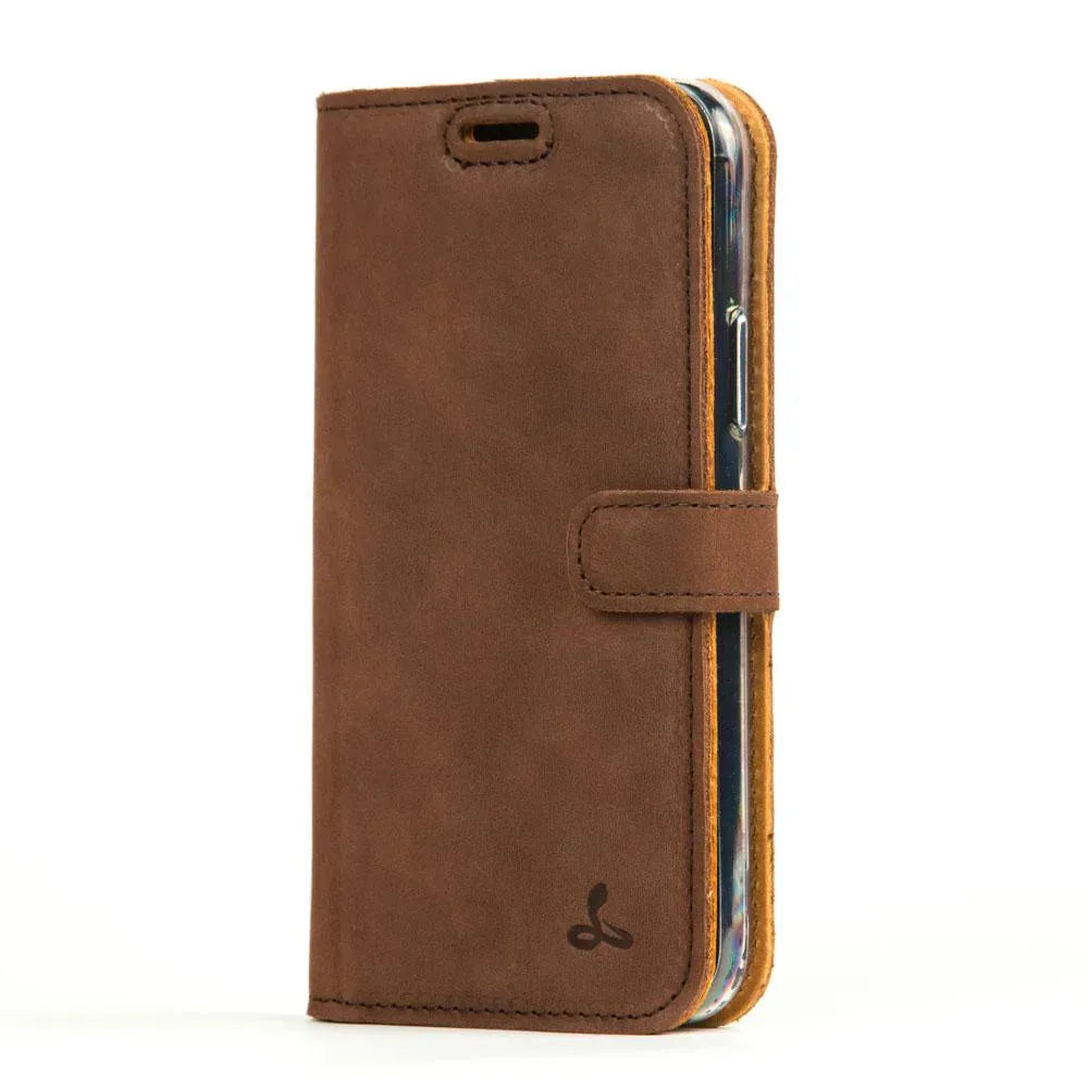 Snakehive UK Vintage Wallet Google Pixel 4 XL - Vintage Leather Wallet Phone Case Vintage Leather Wallet Case for Google Pixel 4 XL