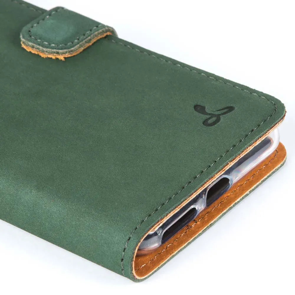 Snakehive Vintage Wallet Google Pixel 3 XL - Vintage Leather Wallet Phone Case Vintage Leather Wallet Case for Google Pixel 3 XL