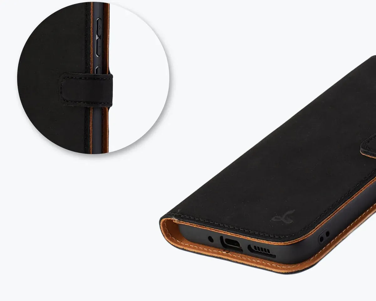 Snakehive Vintage Wallet Samsung Galaxy S23 FE - Vintage Leather Wallet Phone Case Vintage Leather Wallet Case for Samsung Galaxy S23 FE