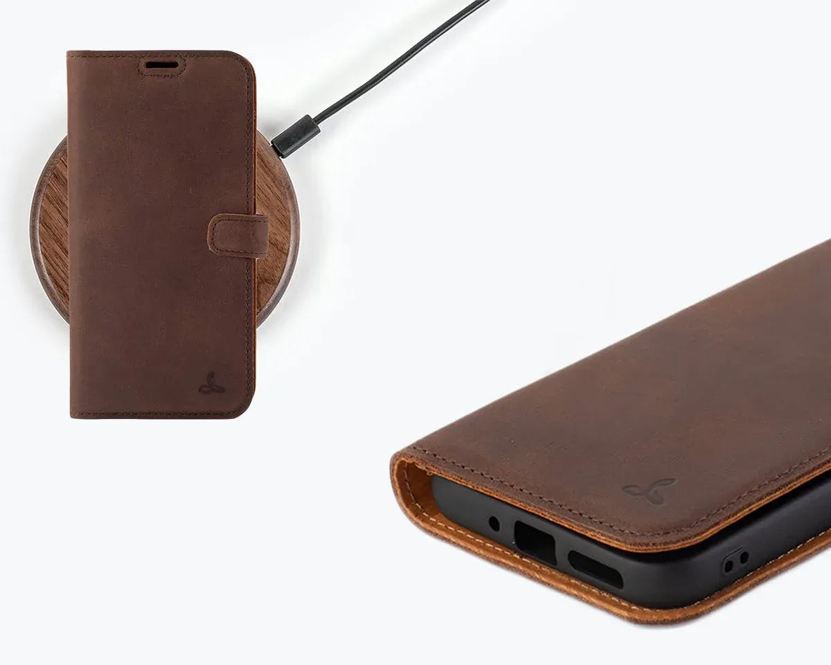 Snakehive Vintage Wallet Samsung Galaxy A55 - Vintage Leather Wallet Phone Case Vintage Leather Wallet Case for Samsung Galaxy A55