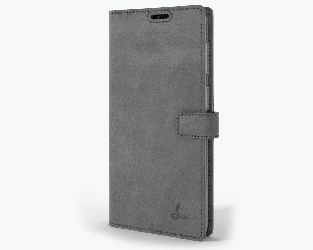 Snakehive UK Vintage Wallet Samsung Galaxy A12 - Vintage Leather Wallet Phone Case Vintage Leather Wallet Case for Samsung Galaxy A12