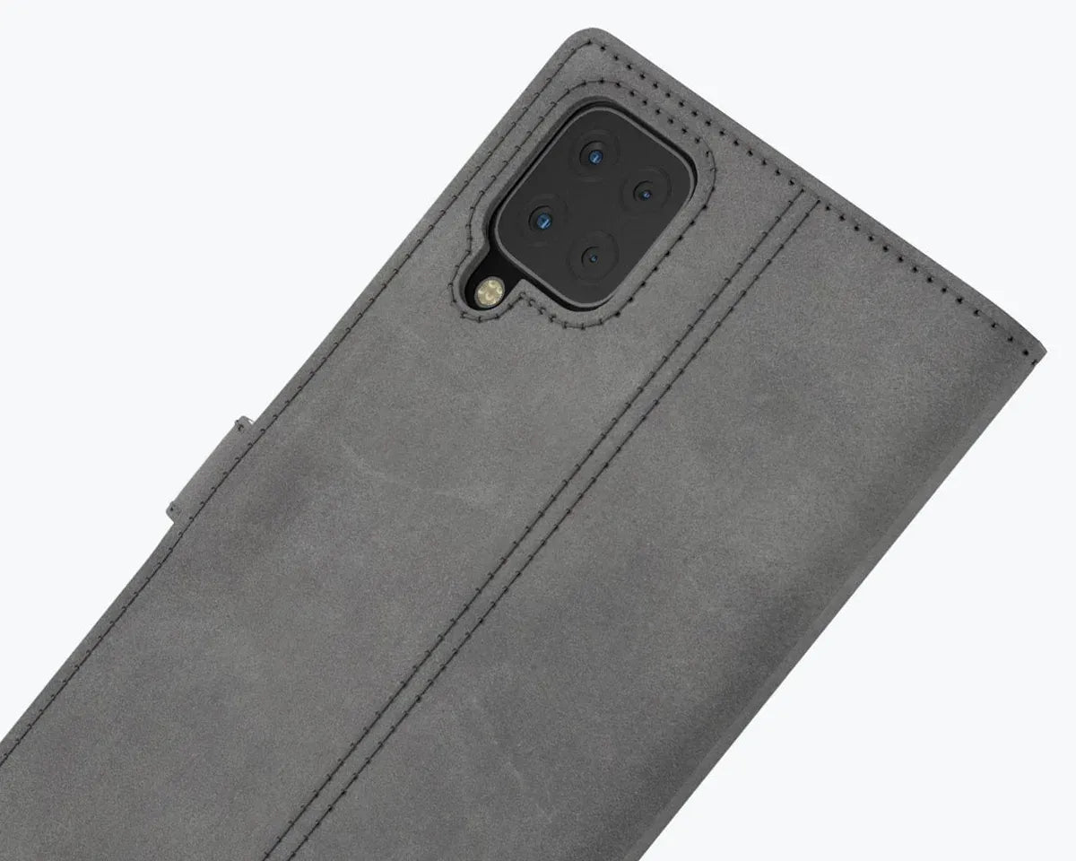 Snakehive UK Vintage Wallet Samsung Galaxy A12 - Vintage Leather Wallet Phone Case Vintage Leather Wallet Case for Samsung Galaxy A12