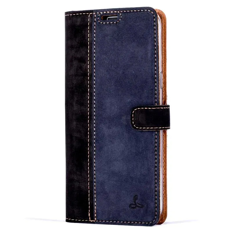 Snakehive UK Vintage Wallet Samsung Galaxy S8 Plus - Vintage Leather Wallet Phone Case (Two Tone) Samsung Galaxy S8 Plus | Leather Wallet Case | Snakehive