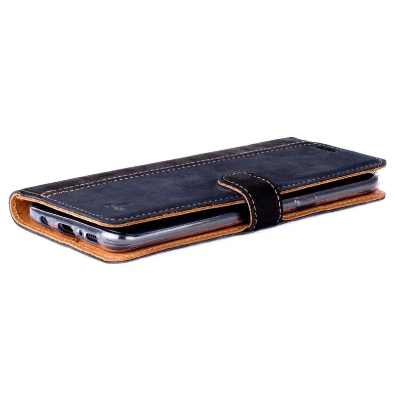 Snakehive UK Vintage Wallet Samsung Galaxy S8 Plus - Vintage Leather Wallet Phone Case (Two Tone) Samsung Galaxy S8 Plus | Leather Wallet Case | Snakehive