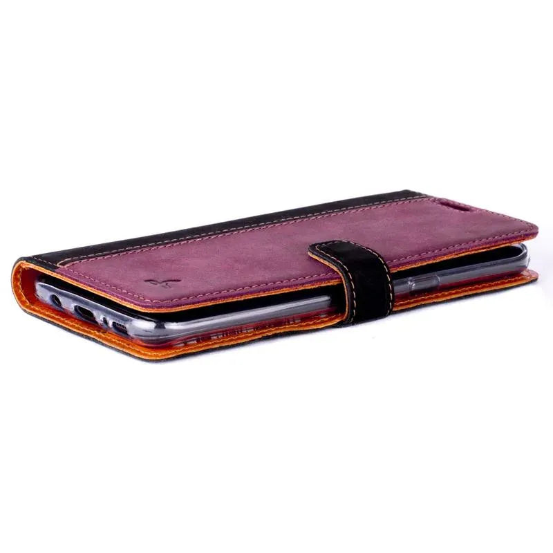 Snakehive UK Vintage Wallet Samsung Galaxy S8 Plus - Vintage Leather Wallet Phone Case (Two Tone) Samsung Galaxy S8 Plus | Leather Wallet Case | Snakehive