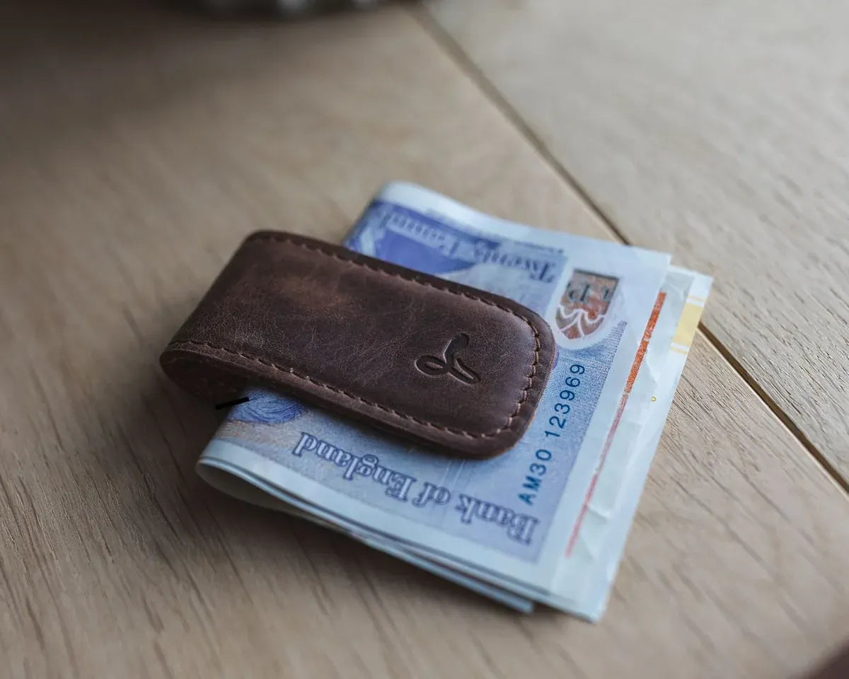 Snakehive UK Accessories Vintage Leather Money Clip Vintage Leather Money Clip | Leather Accessories