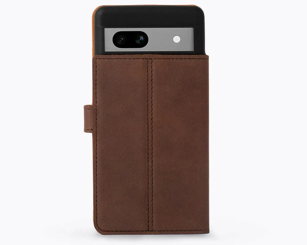 Snakehive Vintage Wallet Google Pixel 7A - Vintage Leather Wallet Phone Case Vintage Leather Wallet Case for Google Pixel 7A