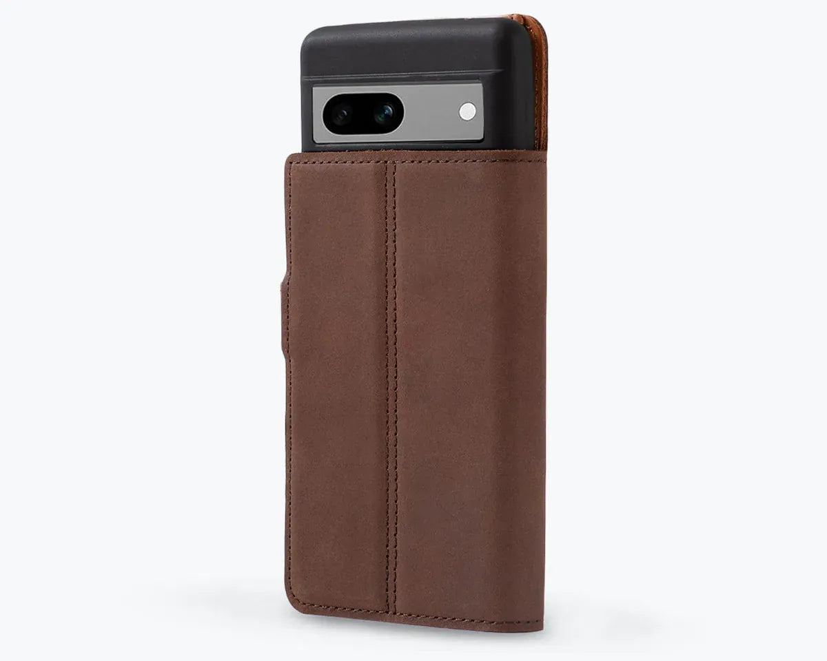Snakehive Vintage Wallet Google Pixel 7A - Vintage Leather Wallet Phone Case Vintage Leather Wallet Case for Google Pixel 7A