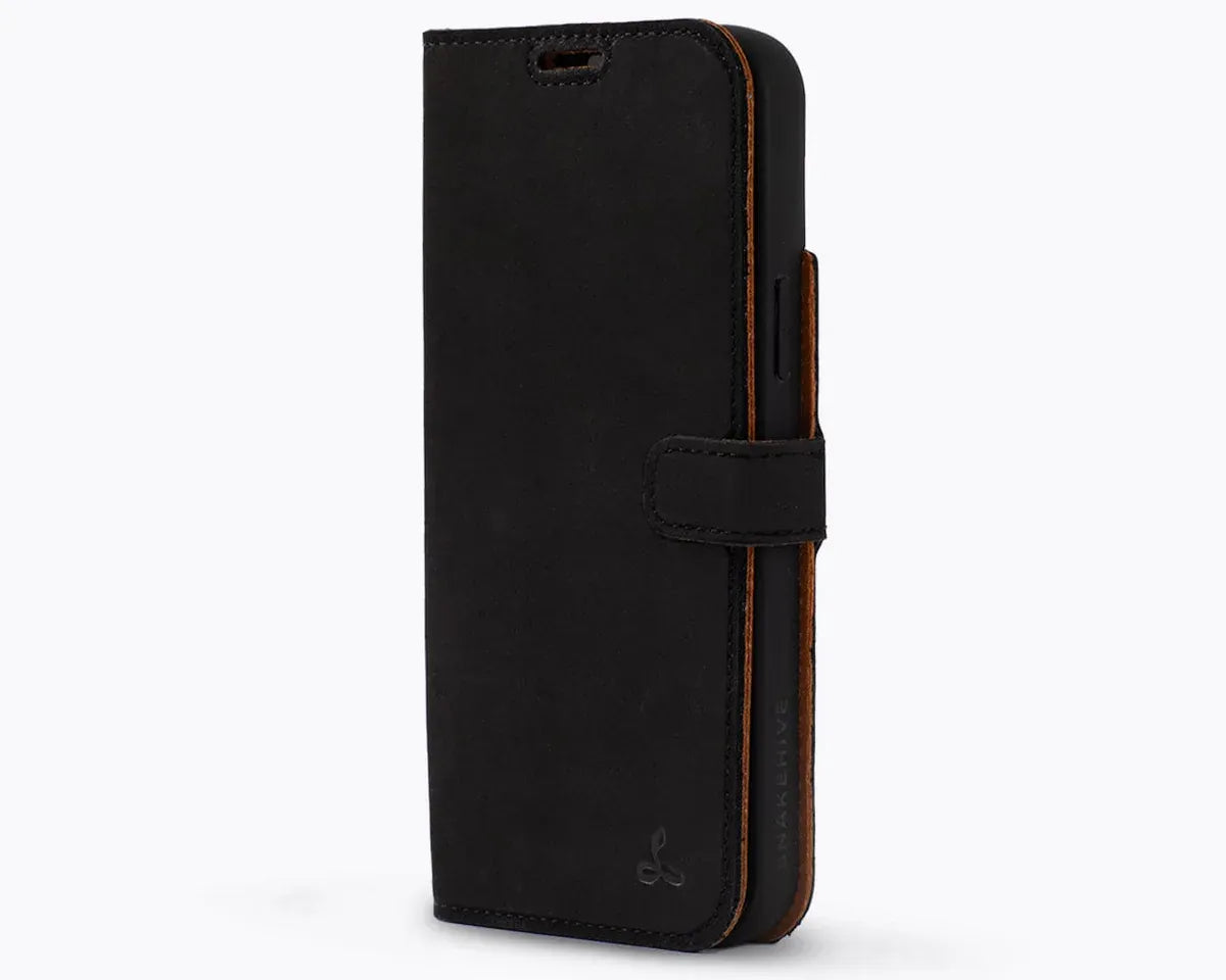 Snakehive Vintage Wallet Apple iPhone 15 Plus - Vintage Leather Wallet Phone Case iPhone 15 Plus | Leather Wallet Case | Snakehive