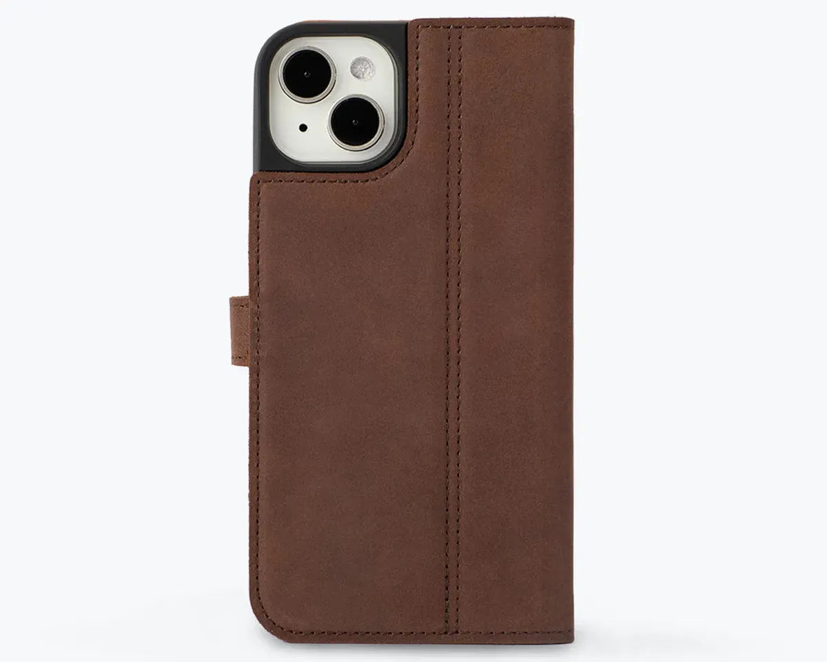Snakehive Vintage Wallet Apple iPhone 15 Plus - Vintage Leather Wallet Phone Case iPhone 15 Plus | Leather Wallet Case | Snakehive