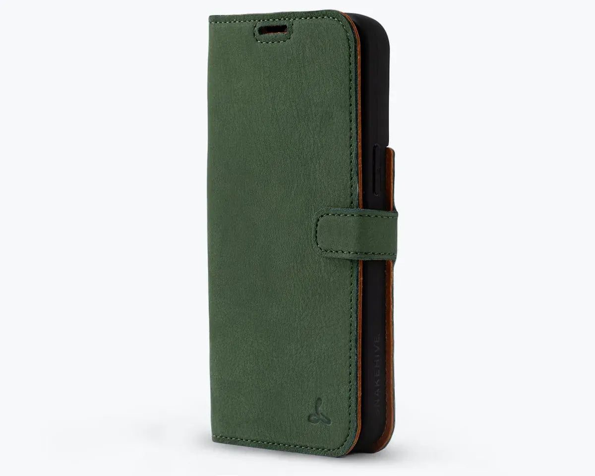 Snakehive Vintage Wallet Apple iPhone 15 Pro Max - Vintage Leather Wallet Phone Case iPhone 15 Pro Max | Leather Wallet Case | Snakehive